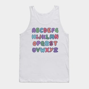 Pastel Alphabet Tank Top